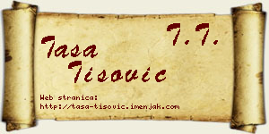 Tasa Tišović vizit kartica